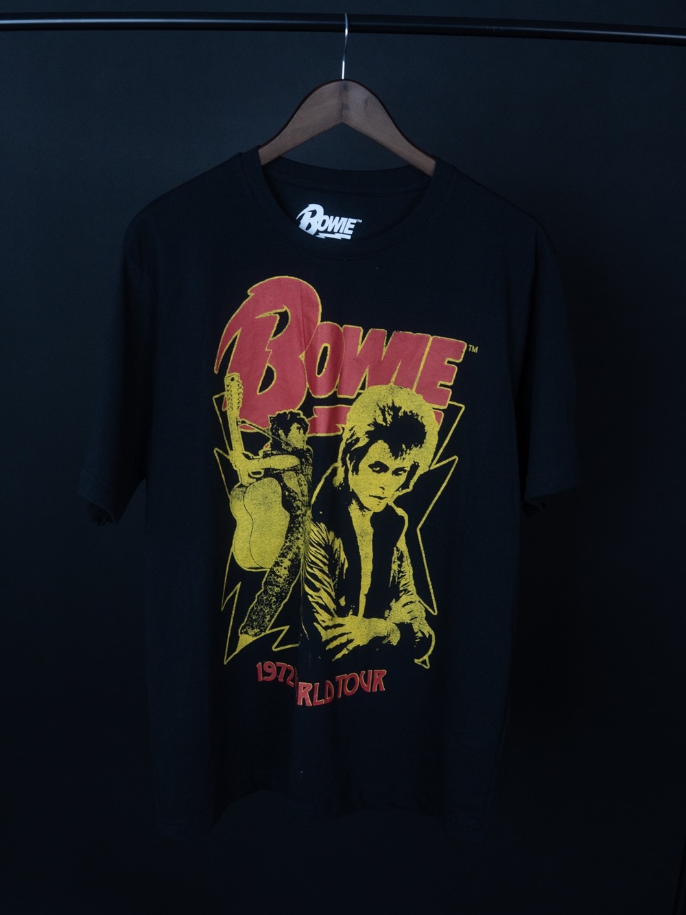Bowie 1972 World Tour Graphic Tee - Black